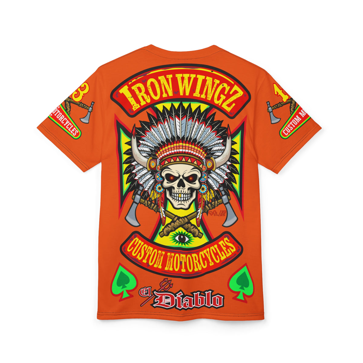 Iron WingZ Customs HiViz High Performance Motorcycle Riding Super Tee