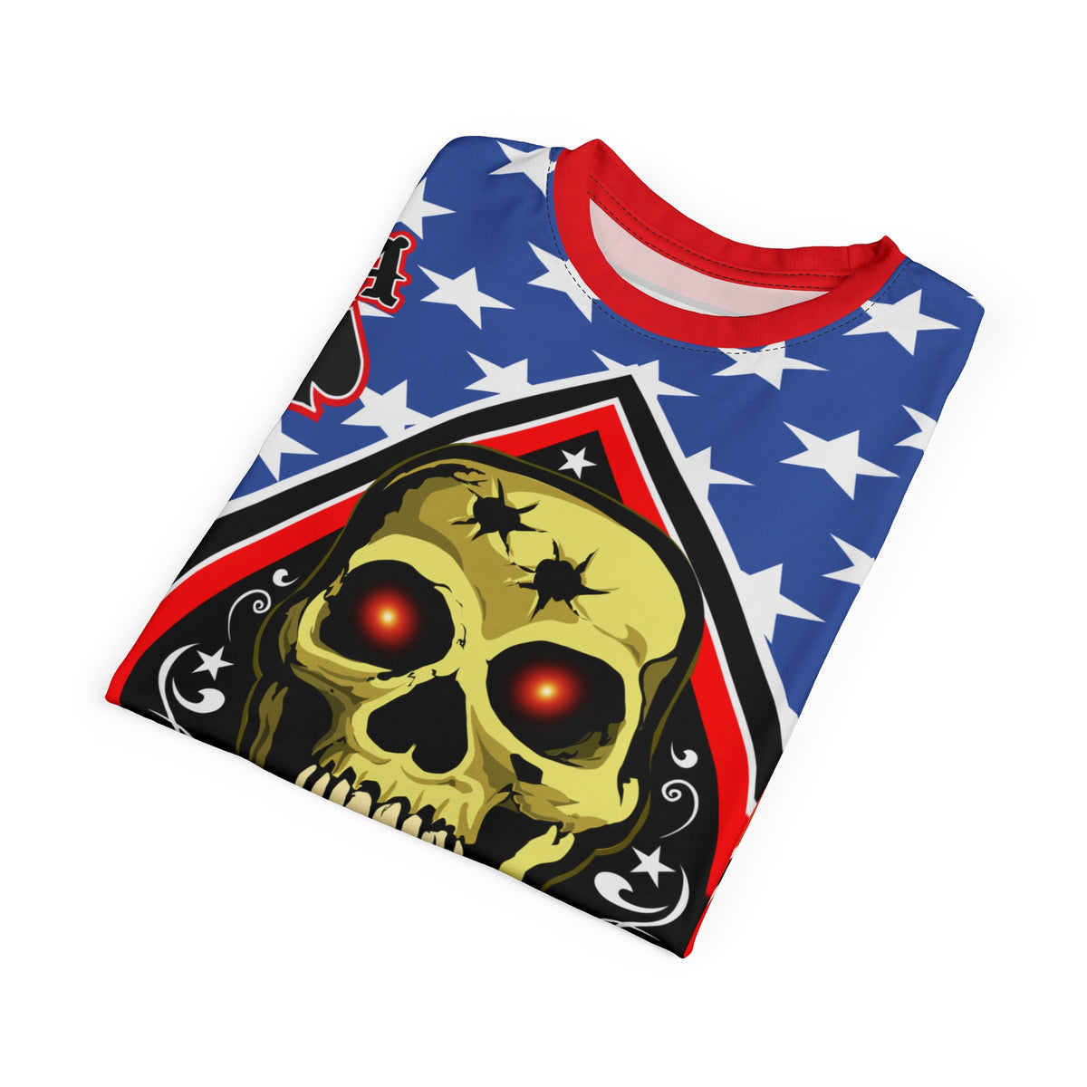 American Custom Engines ACE Americana Cut - Special Lumina Green Ace of Spades Death Card High visibility Graphics