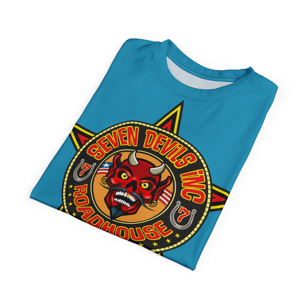 Seven Devils Inc. Roadhouse Graphic Tee - Motorcycle Custom Riding Super Tee