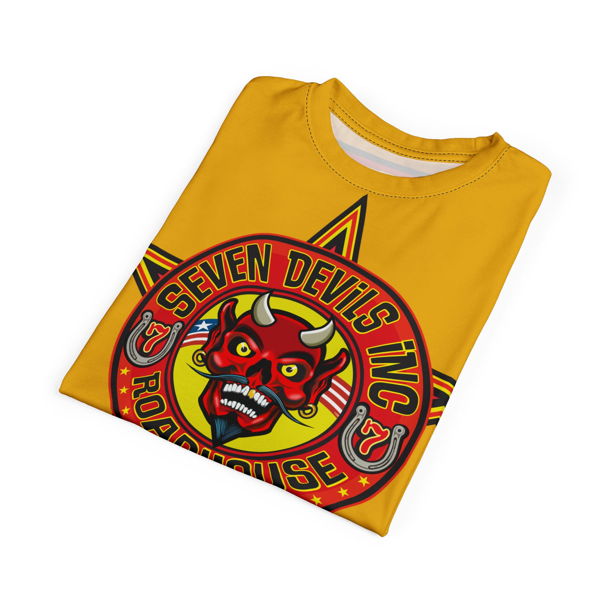 Seven Devils Inc. Roadhouse HiViz Graphic Tee - Motorcycle Custom Riding Super Tee
