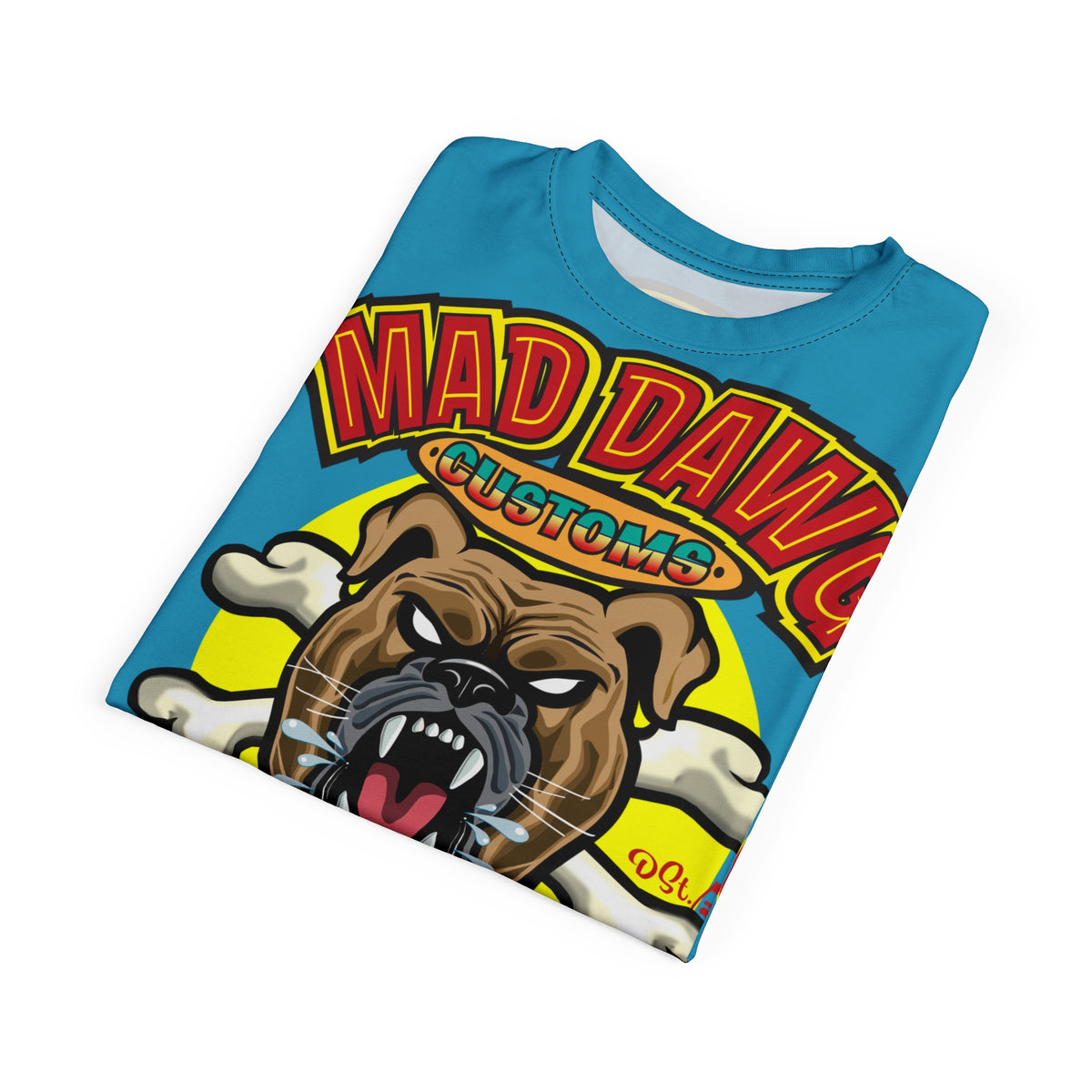 Mad Dawg Customs HiViz, High Performance Super Tee - Mad Dawgs & Bad Dawgs must have Riding Super Tee