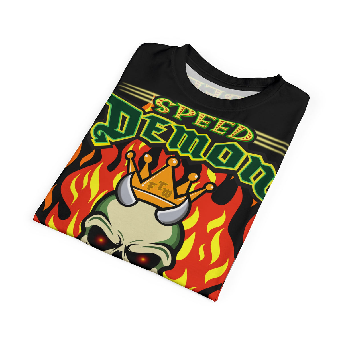 Speed Demon Hellfire HiViz Super Tee - THE Perfect Motorcycle Riding Tee - High Comfort & Perfect Fit Super Tee