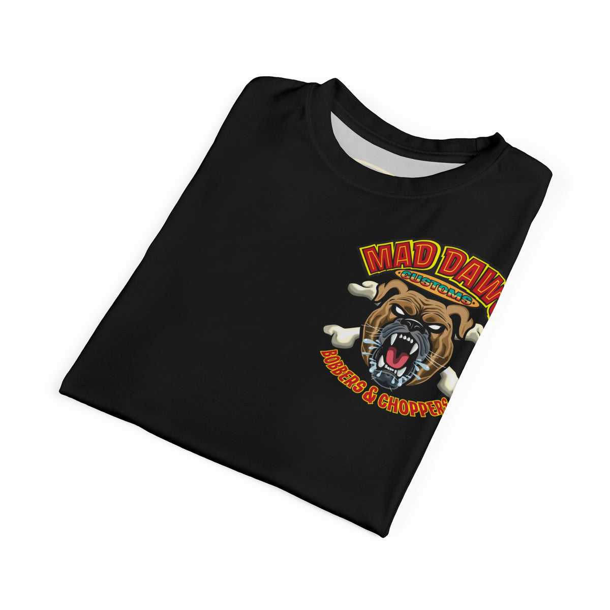 SRT Mad Dawg Customs Americana, Edgy Motorcycle Apparel, HiViz Custom Riding TEE, Rebel Fashion, Biker Style