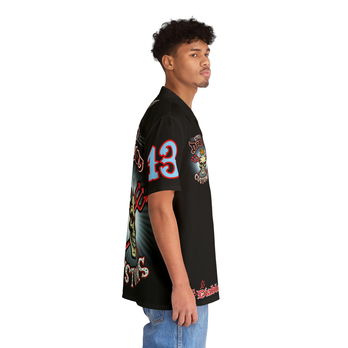 Big Bopper Men's Hawaiian Shirt - Loose, Comfortable Button Up Shirt for Easy Breezy Riding - Sizes to 5XL
