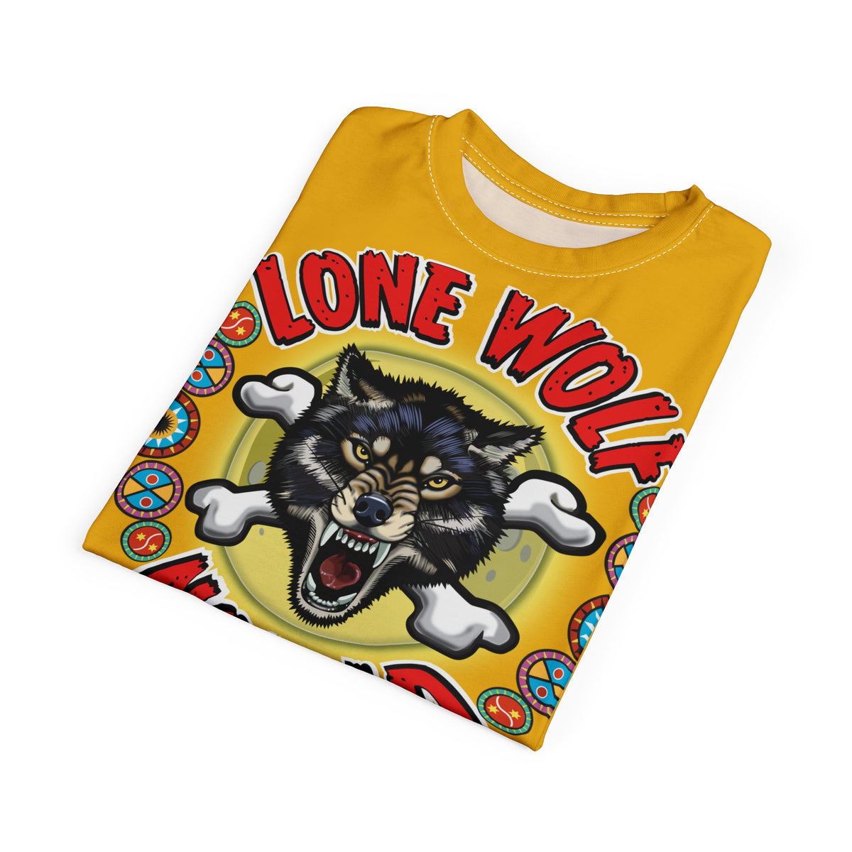 Lone Wolf Nomad HiViz Super Tee - For The Independent No Club Bikers For Life