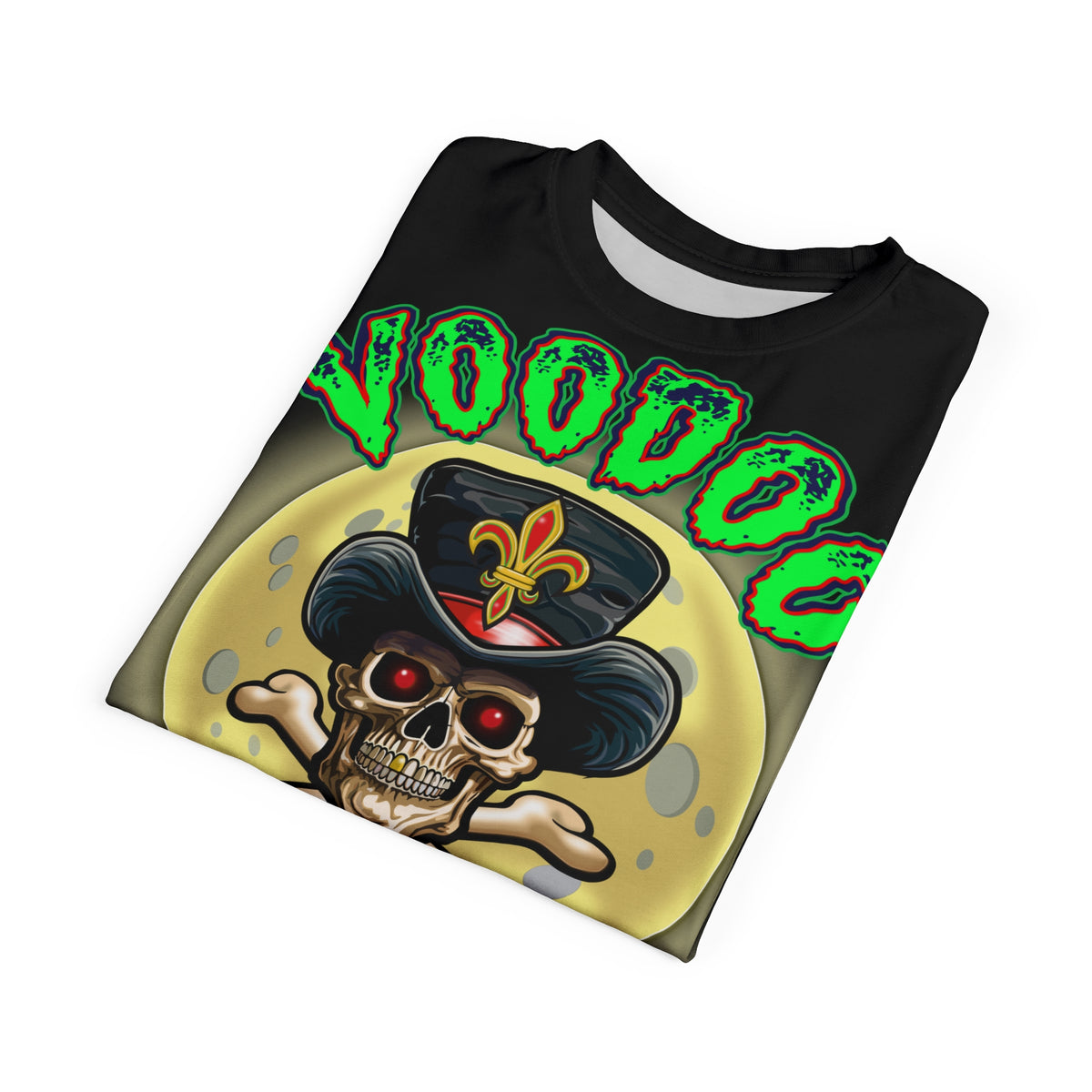 Voodoo Motorcycles Black Majic HiViz Super Tee, Unique Graphic Tee, Custom HiViz Apparel