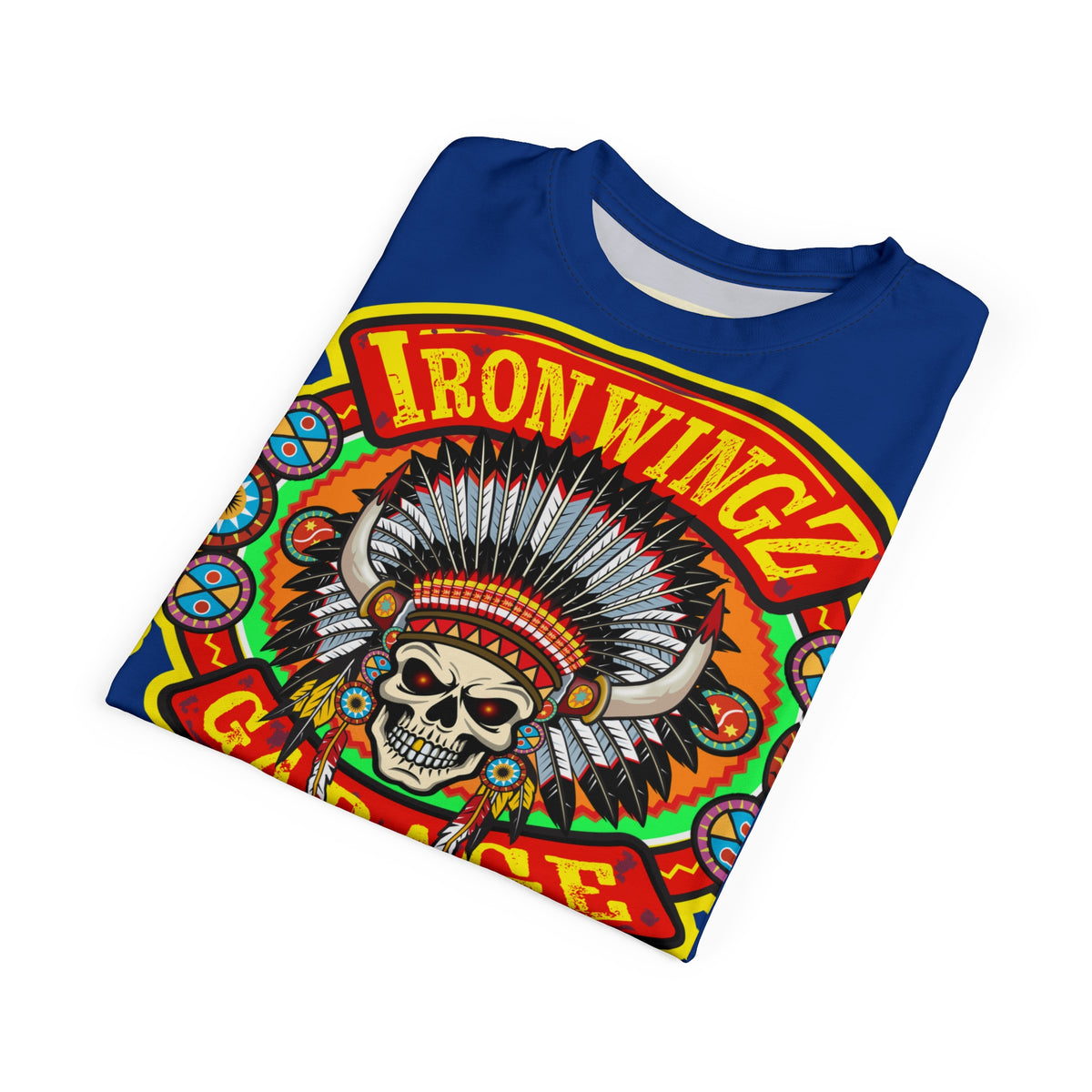 Iron Wingz Garage HiViZ Motorcycle Rider Super Tee
