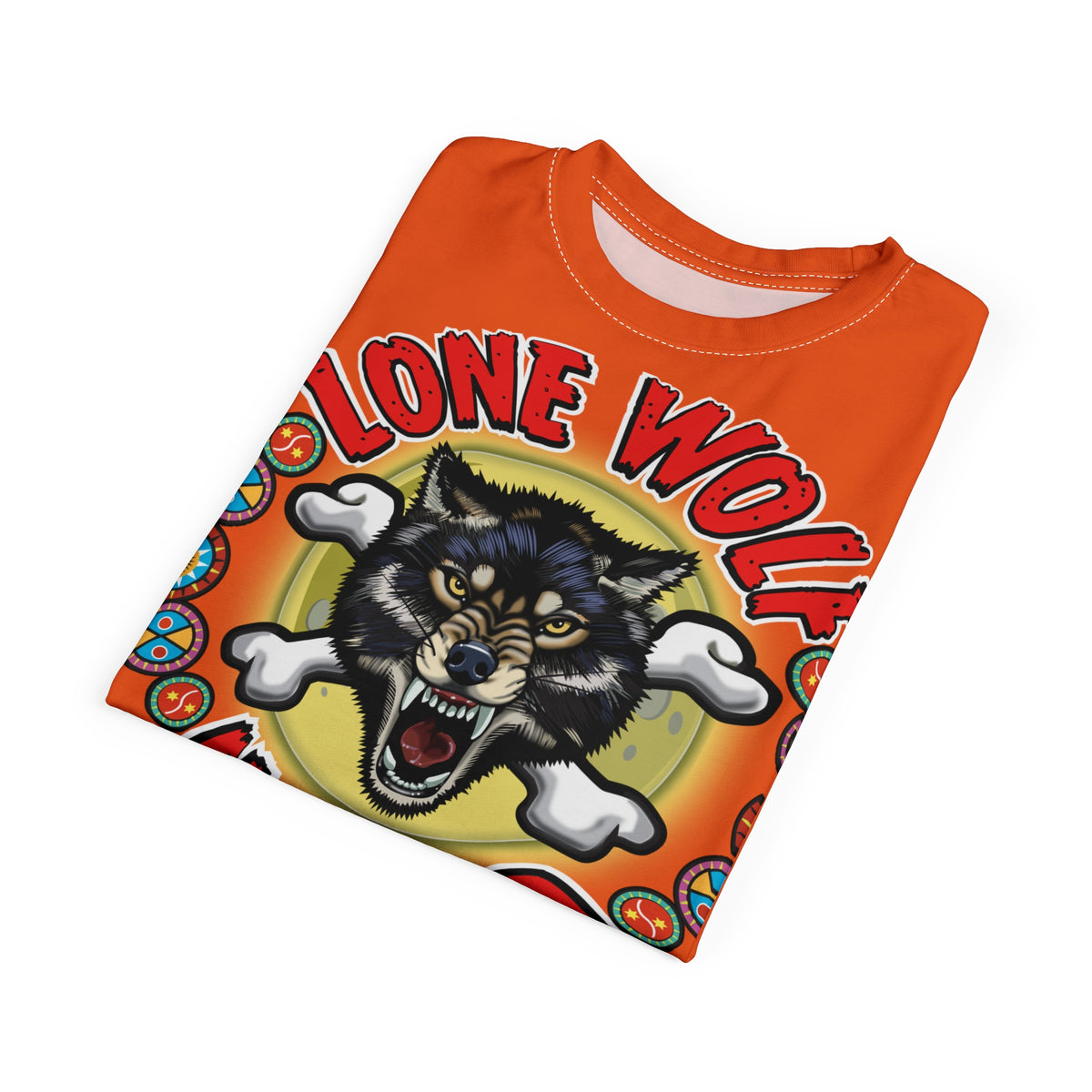 Lone Wolf Nomad HiViz Super Tee - For The Independent No Club Bikers For Life