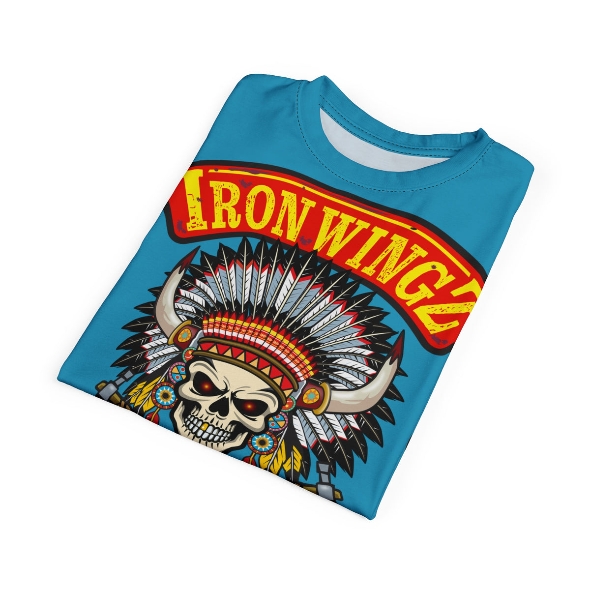 Iron Wingz Garage Warrior HiViZ Motorcycle Rider Super Tee