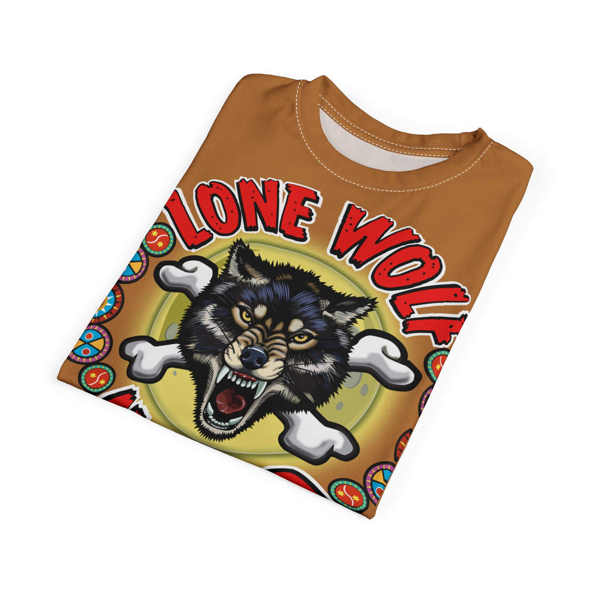 Lone Wolf Nomad HiViz Super Tee - For The Independent No Club Bikers For Life