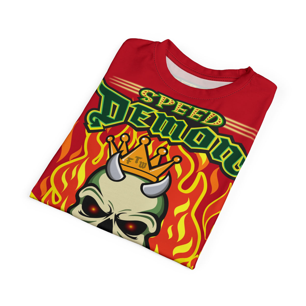 Speed Demon Hellfire HiViz Super Tee - THE Perfect Motorcycle Riding Tee - High Comfort & Perfect Fit Super Tee