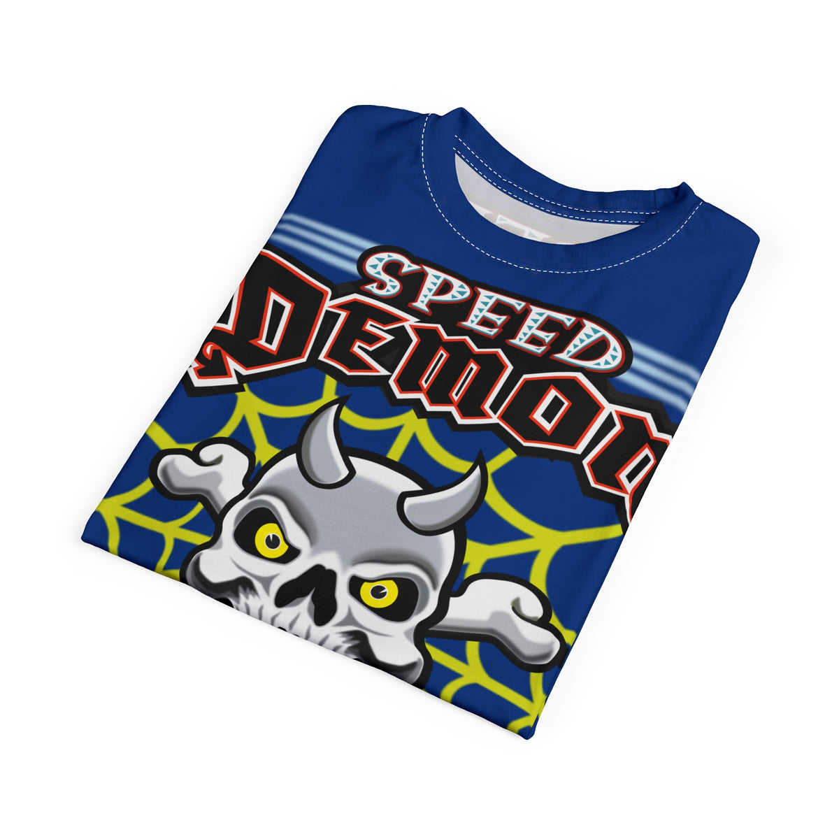Speed Demon Customs Spectacular HiViz Super Tee - Devilishly Demented Bold Biker Design