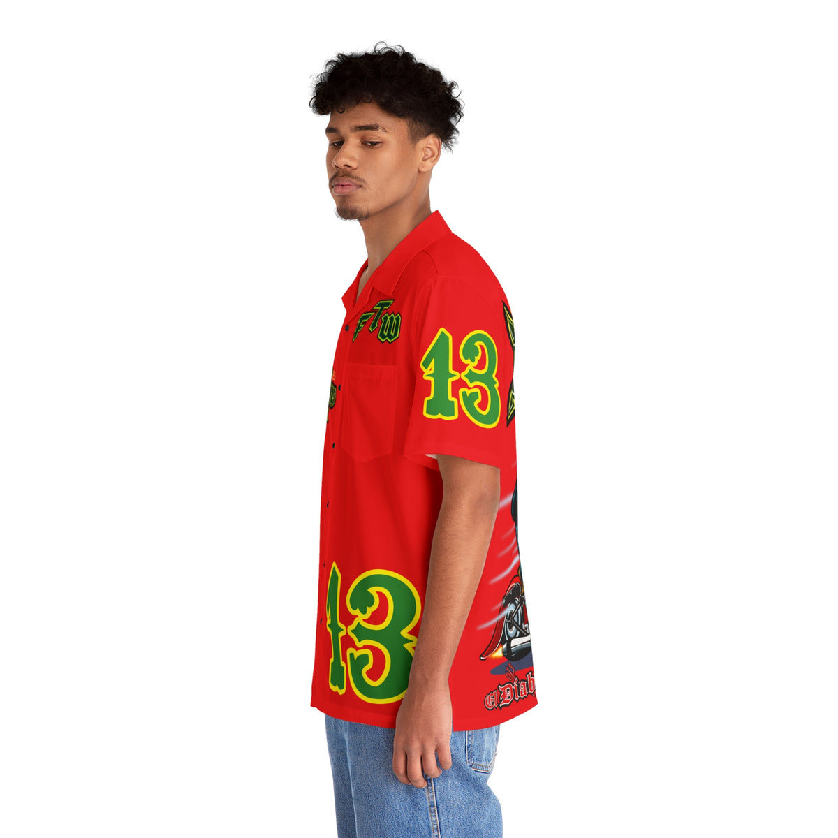 Big Bopper Men's Hawaiian Shirt - Speed Demon Special cut