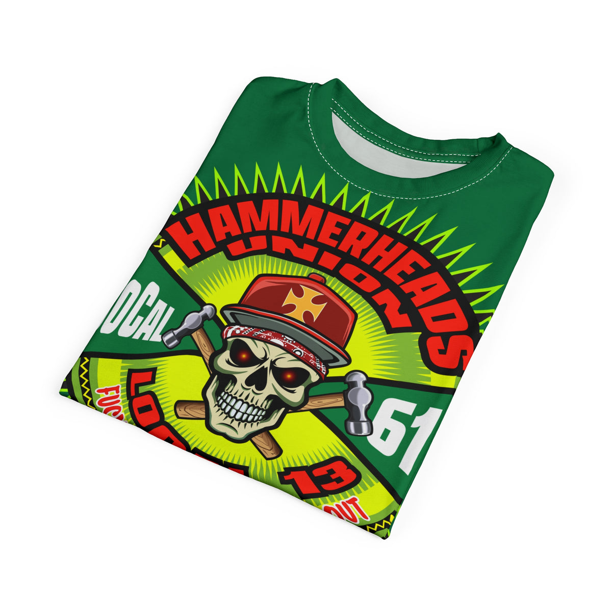 Hammerheads Union Local 13 - SoCal 619 Special Edition - Custom HiViz Motorcycle Riding Tee Shirt _ Super Comfort and Fit