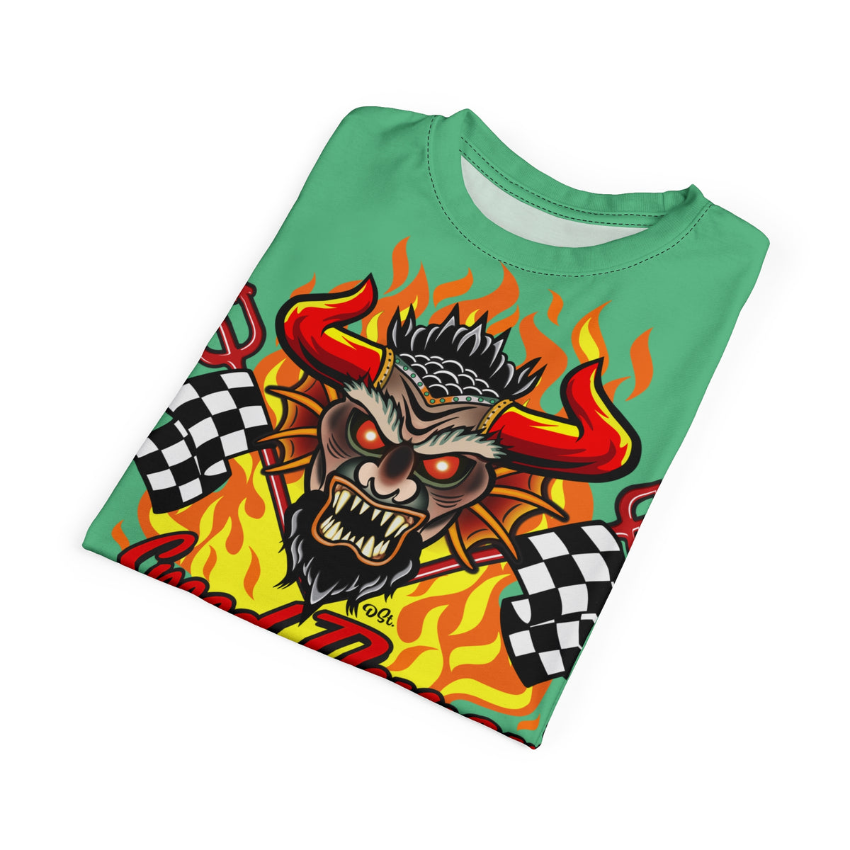 Speed Demon Customs Super Tee — Extreme Edgy Graphics - Bad Attitude Custom Biker Riding Gear