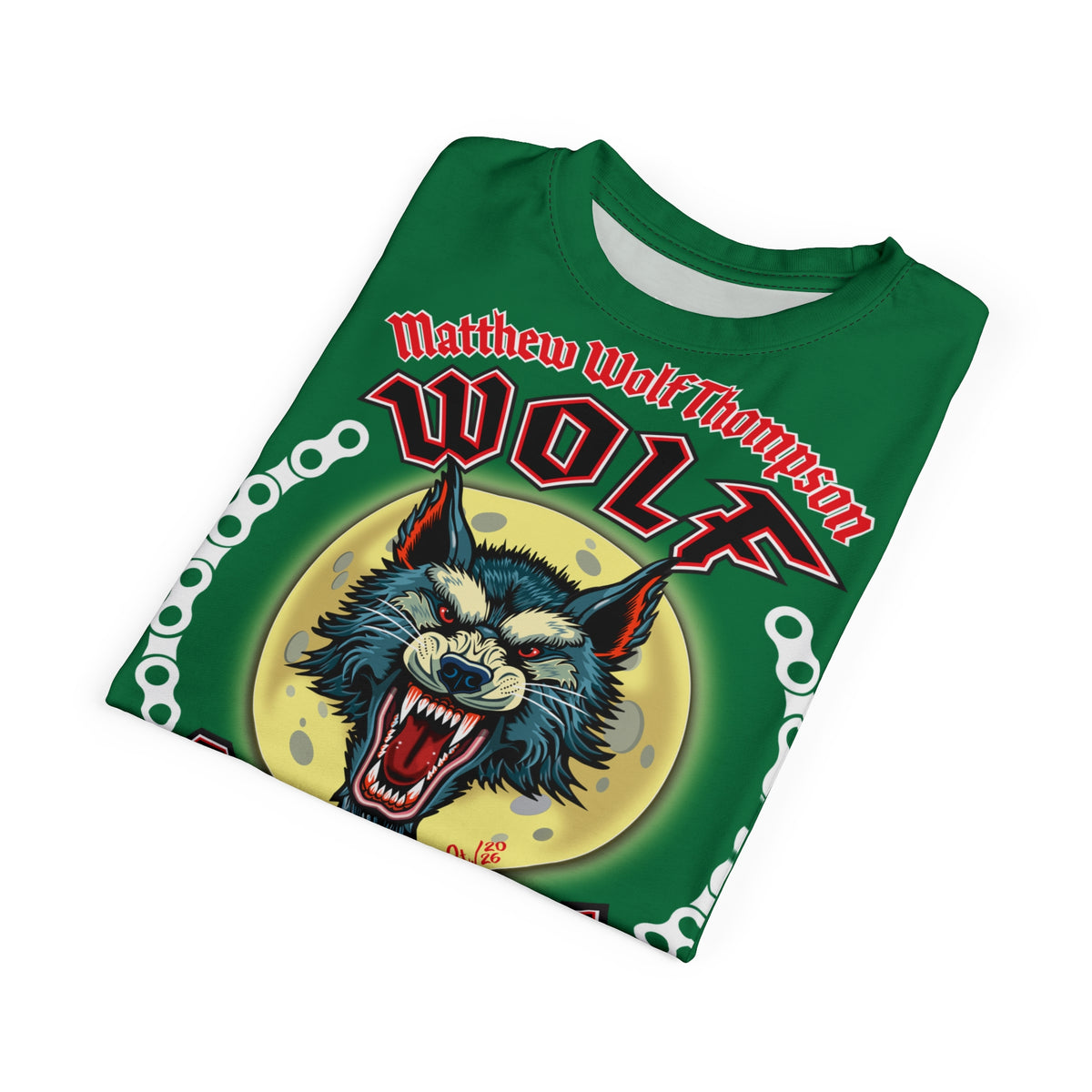 MWT Wolf Custom Motorcycles Super Tee — Viciously Cool High Performance Motorcycle Riding Shirt