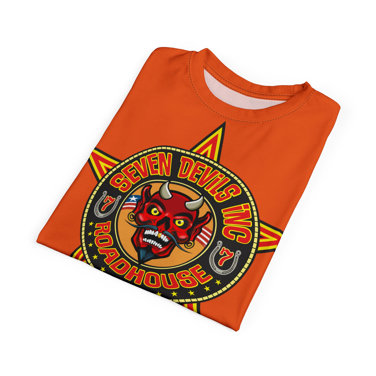 Seven Devils Inc. Roadhouse Graphic Tee - Motorcycle Custom Riding Super Tee