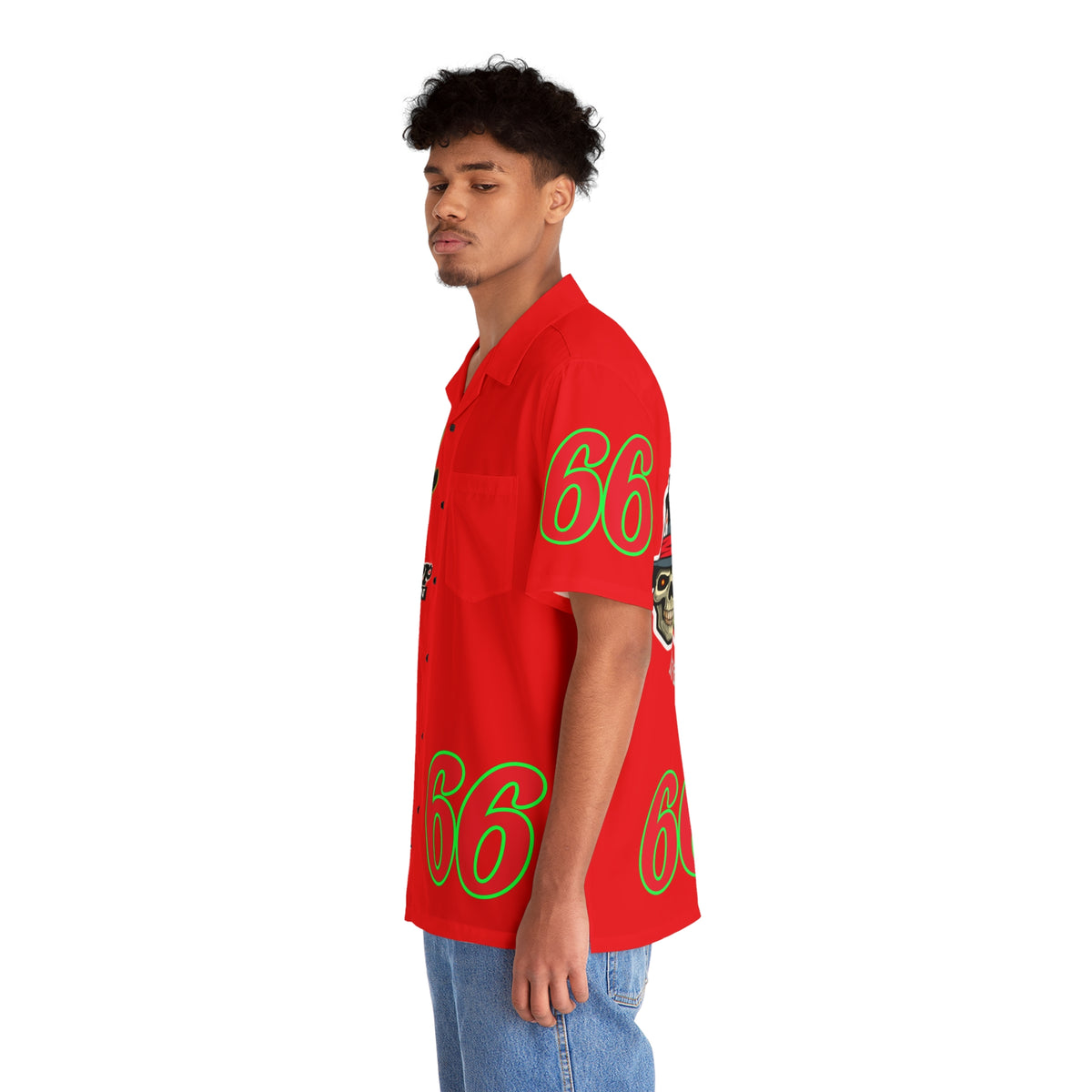Big Bopper Men's Hawaiian Shirt - Loose, Comfortable Button Up Shirt for Easy Breezy Riding - Sizes to 5XL