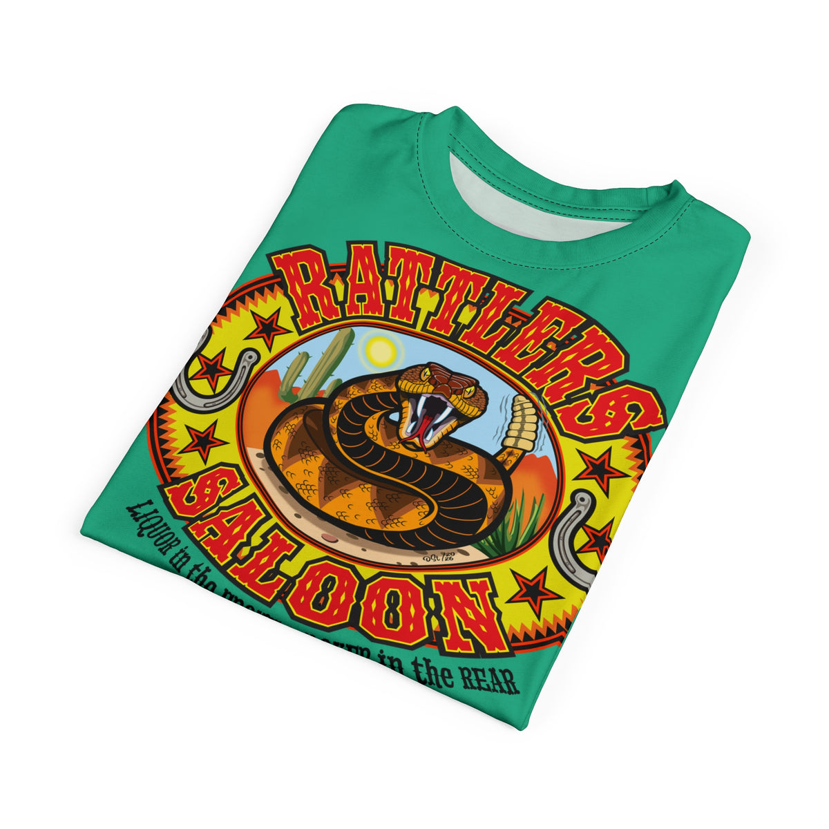 Rattlers Saloon BADAZZ SUPER TEE — Vintage Biker 66 Graphic Shirt