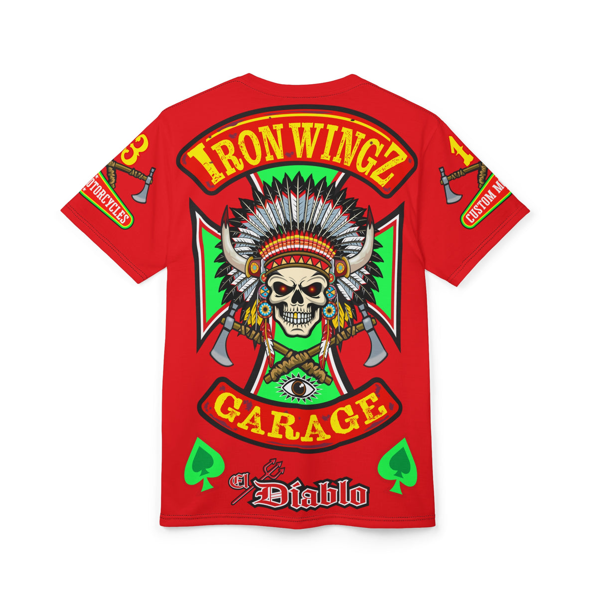 Iron WingZ Customs HiViz High Performance Motorcycle Riding Super Tee