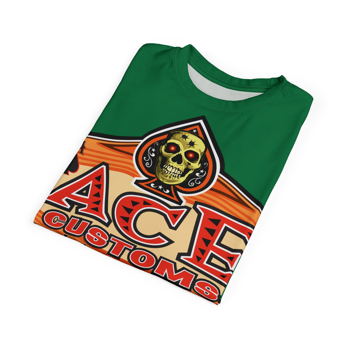 American Custom Engines ACE - Special Lumina Green Ace of Spades Death Card High visibility Graphics