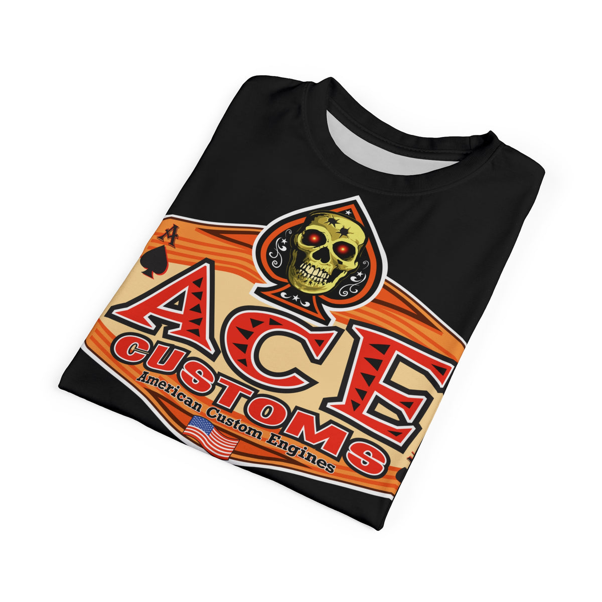 American Custom Engines ACE - Special Lumina Green Ace of Spades Death Card High visibility Graphics