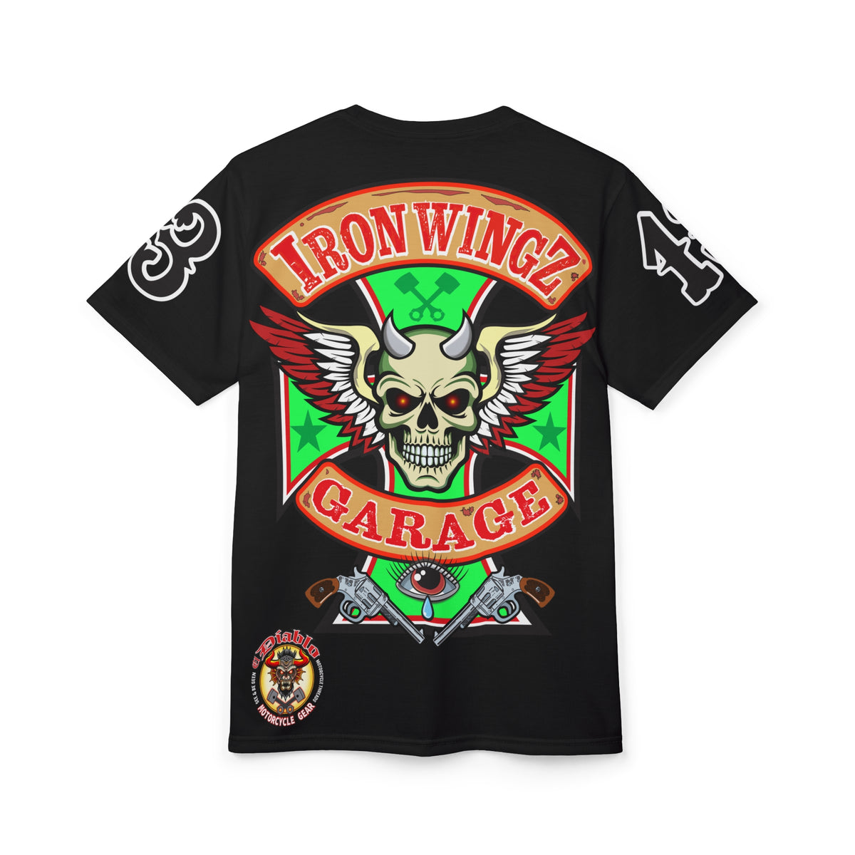 Iron Wingz Garage Spectacular Riding Tee for Harley Riders