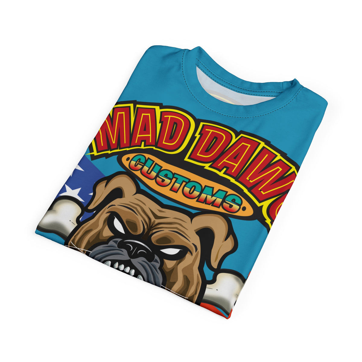 Mad Dawg Customs, Edgy Motorcycle Apparel, HiViz Custom Riding TEE, Rebel Fashion, Biker Style