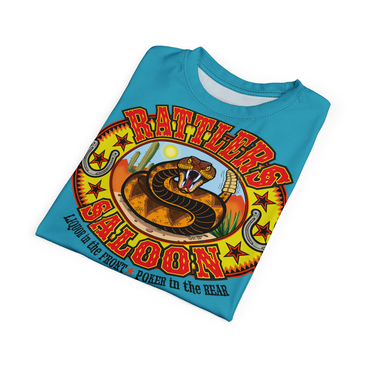 Rattlers Saloon BADAZZ SUPER TEE — Vintage Biker 66 Graphic Shirt