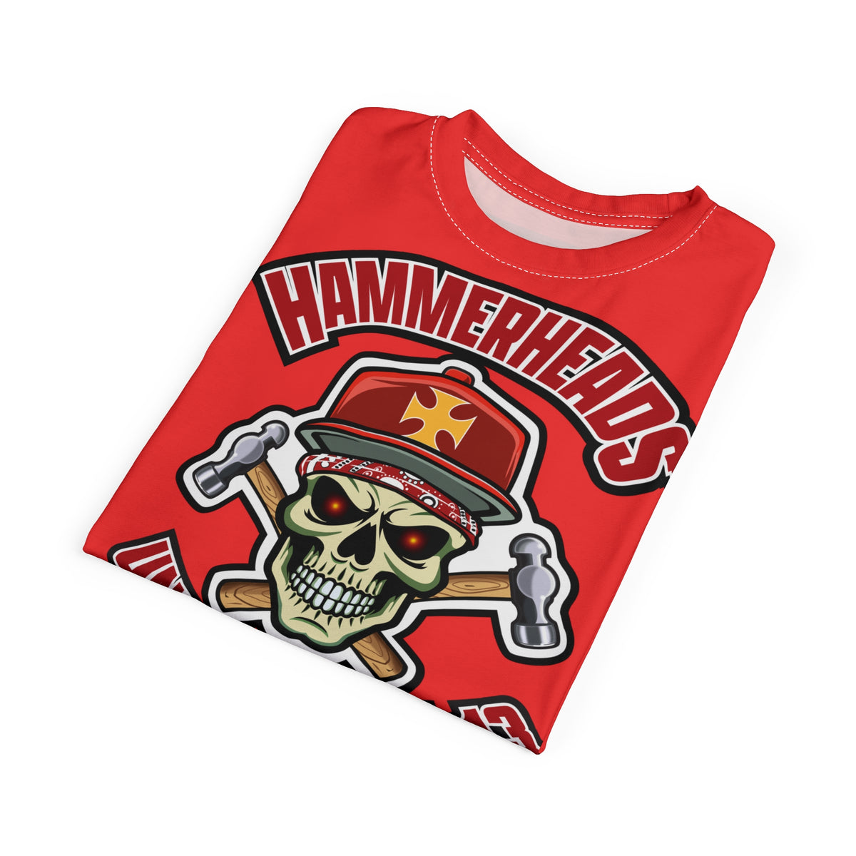 Very Special Hammerheads Union Local 13 - GIANT GRAPHICS !!!!!! - Custom HiViz Motorcycle Riding Tee Shirt _ Super Comfort and Fit