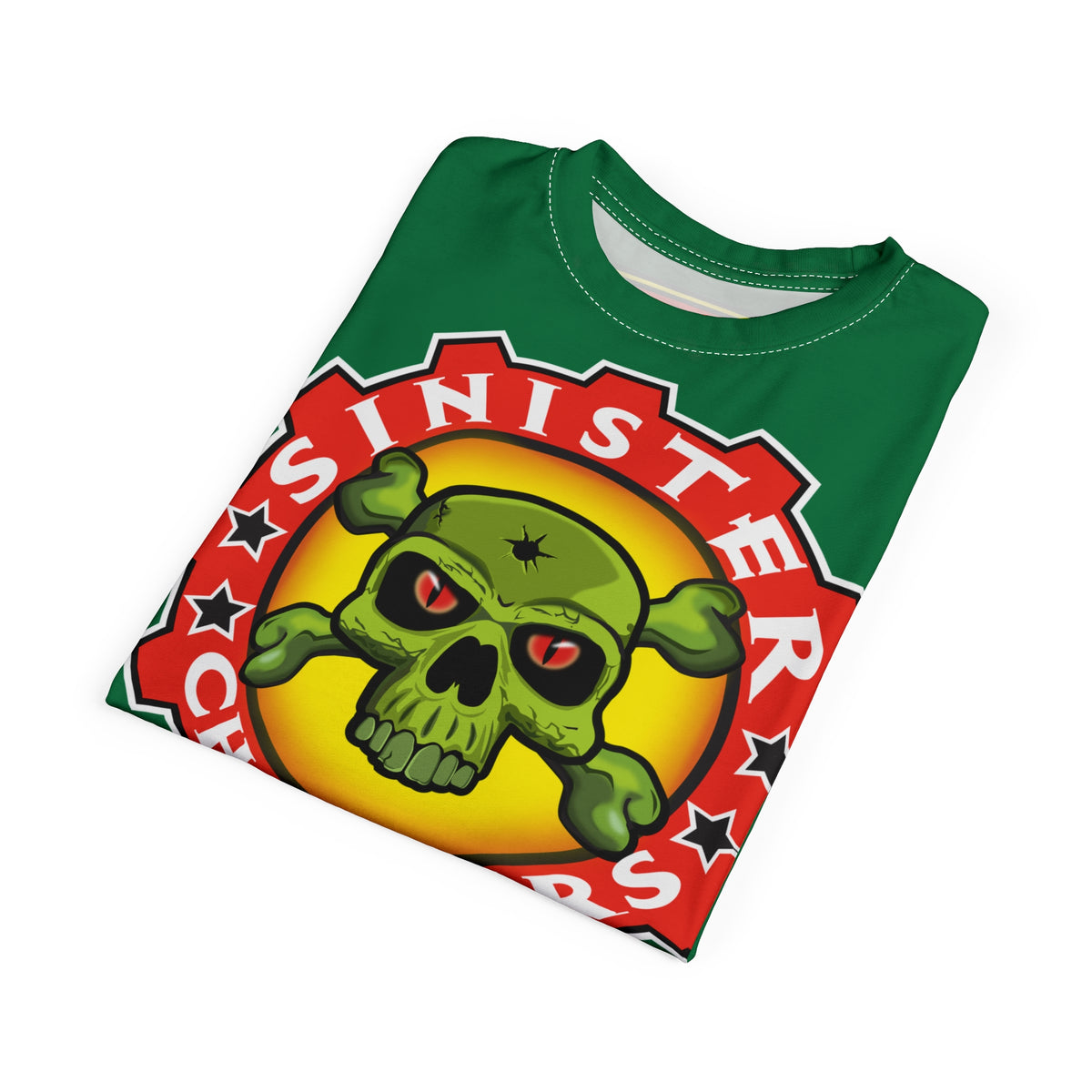 Sinister Choppers Custom Designed Hunter Green HiViz Super Tee