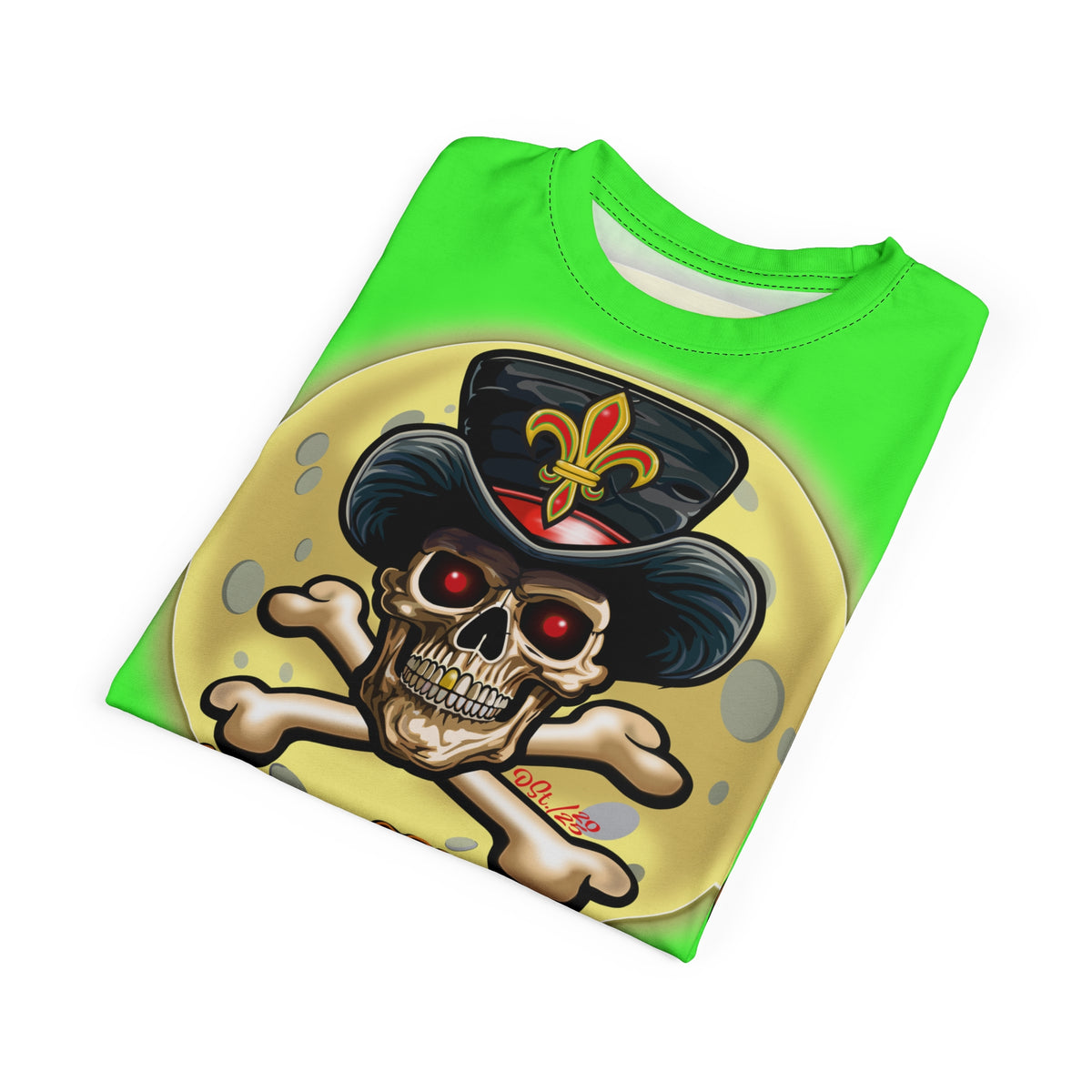 Very Special Voodoo Customs HiViz Lumina Graphic Tee – Edgy Style for Bikers