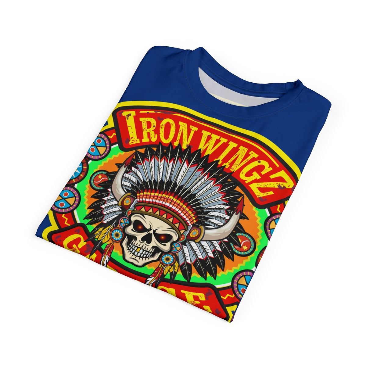 Iron Wingz Garage HiViZ Motorcycle Rider Super Tee