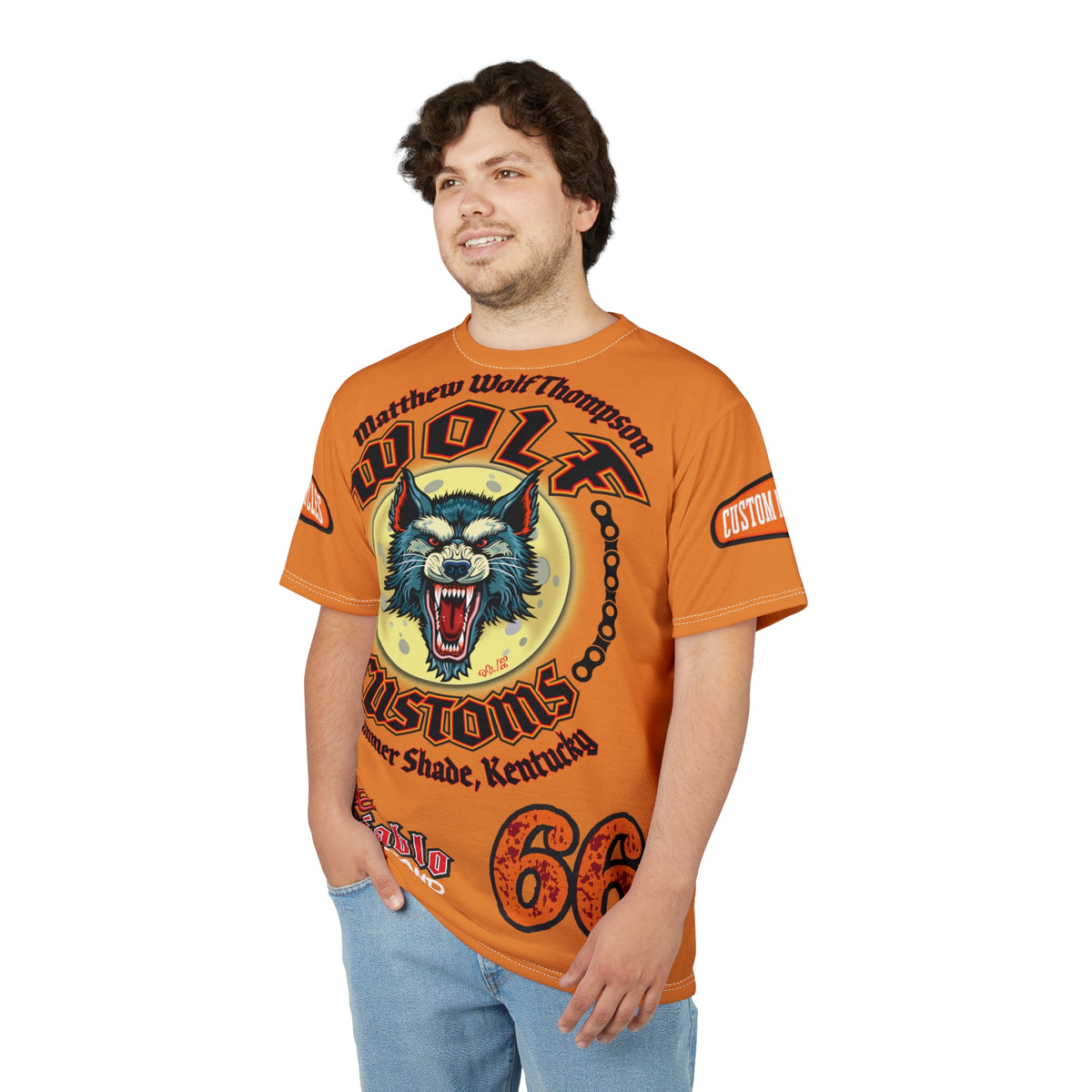 MWT Wolf Custom Motorcycles Super Tee — Viciously Cool High Performance Motorcycle Riding Shirt
