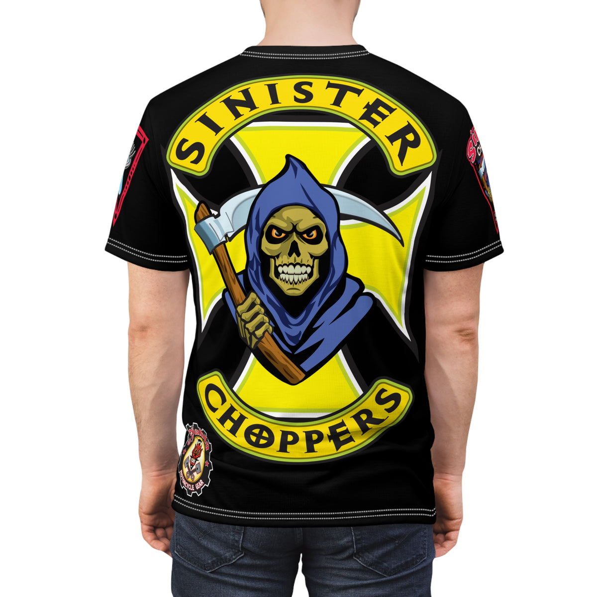 Sinister Choppers HiViz Custom Motorcycle Super Tee - High Performance Riding Wear