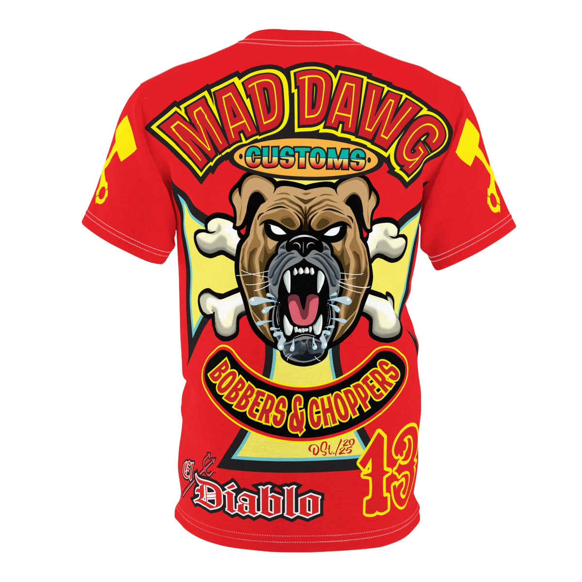 Mad Dawg Customs HiViz, High Performance Super Tee - Mad Dawgs & Bad Dawgs must have Riding Super Tee