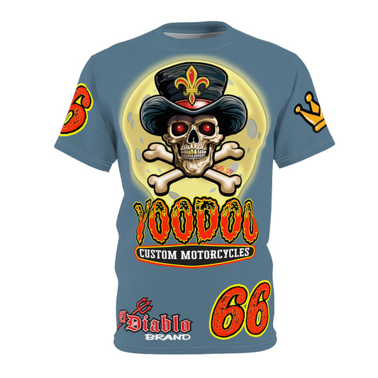 VooDoo Custom Motorcycles  Route 66 Unisex Super Tee - High Performance Riding Gear
