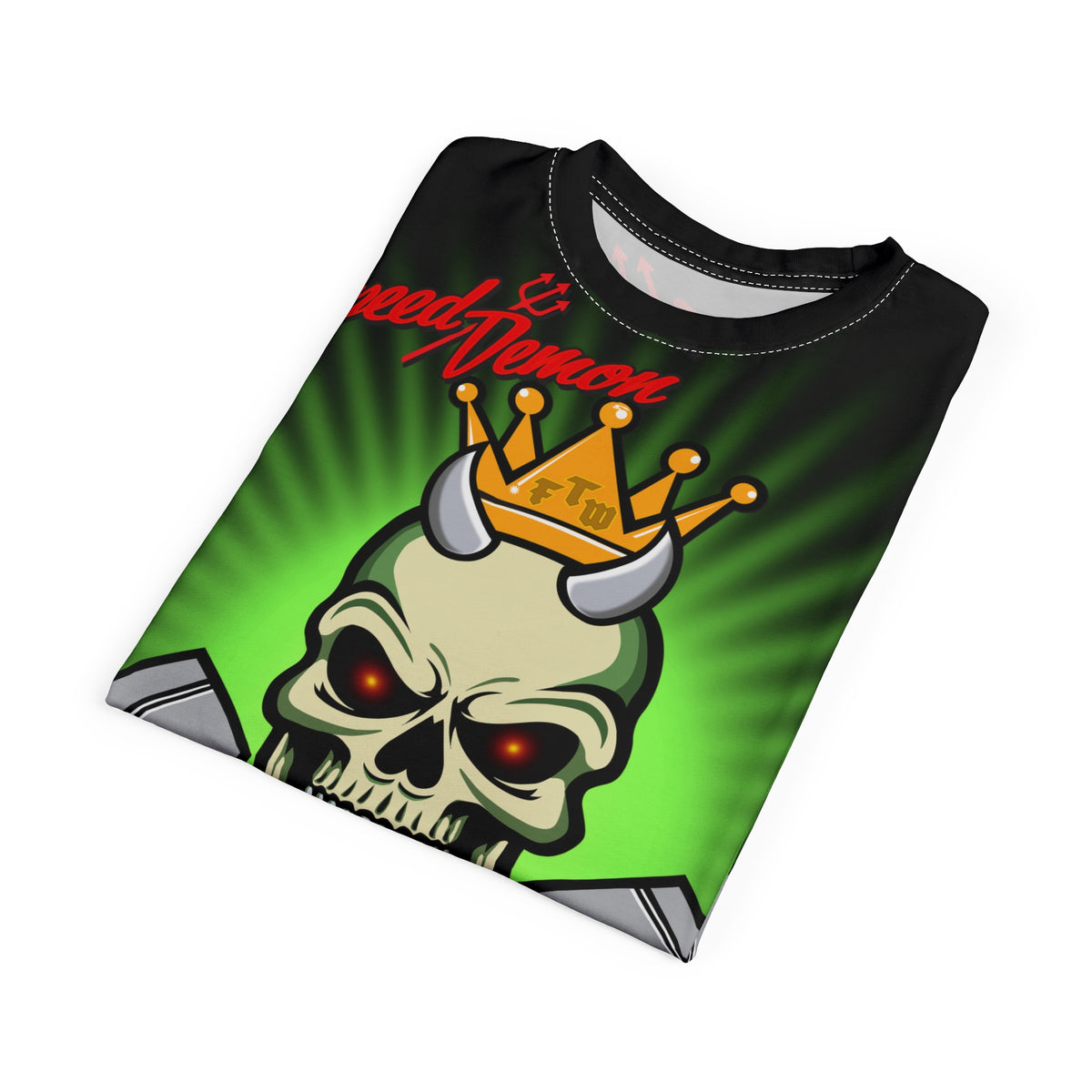 Speed Demon Route 66 High Performance Unisex Super Tee - Lumina Green HiViZ Features