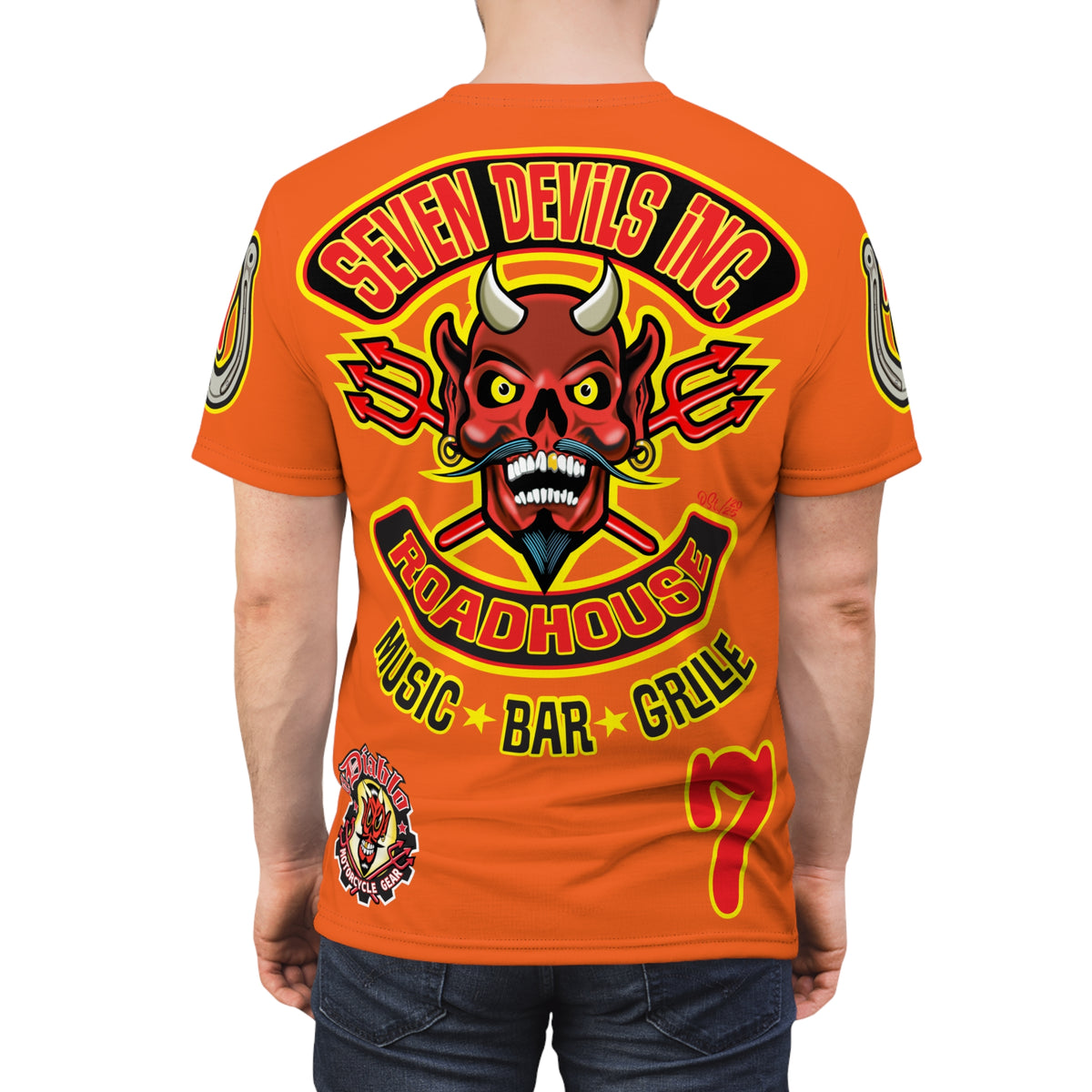 Seven Devils Inc. Roadhouse Graphic Tee - Motorcycle Custom Riding Super Tee