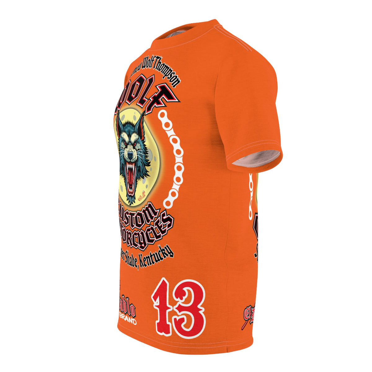 MWT Wolf Custom Motorcycles Super Tee — Viciously Cool High Performance Motorcycle Riding Shirt
