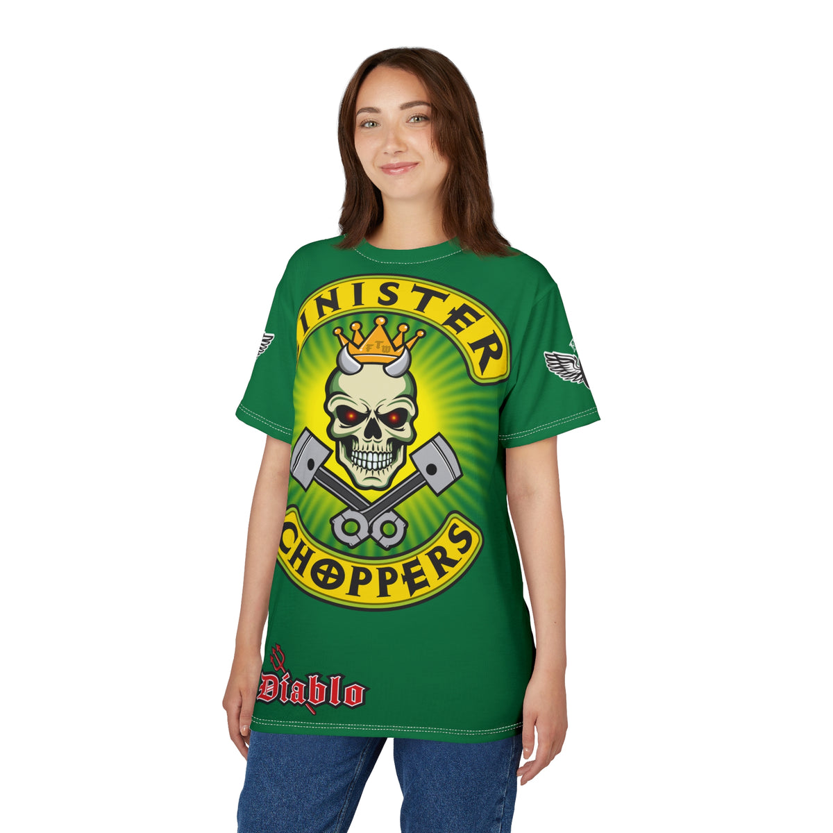 Sinister Choppers HiViz Super Tee - Custom Designed Motorcycle Riding Gear