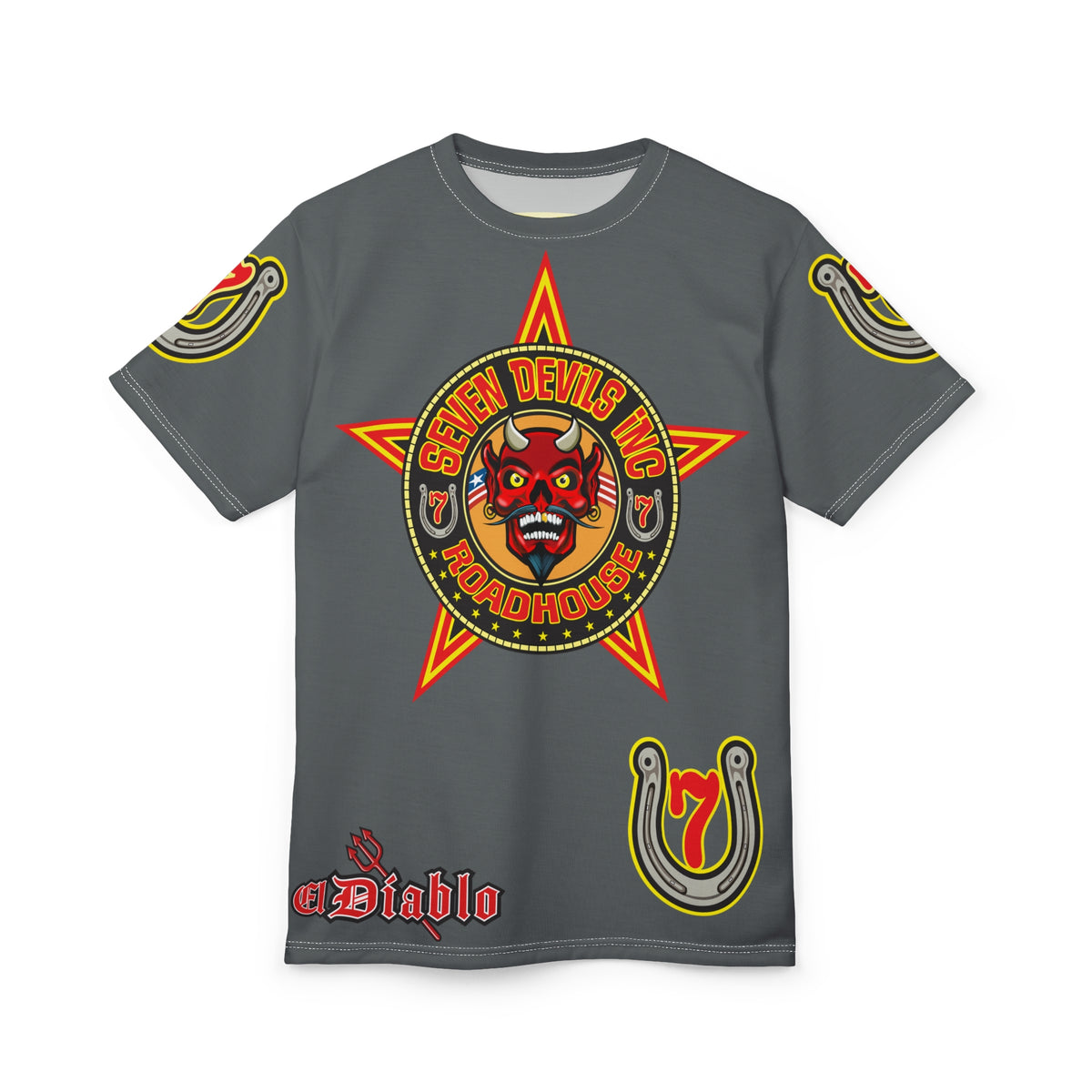 Seven Devils Inc. Roadhouse Graphic Tee - Motorcycle Custom Riding Super Tee