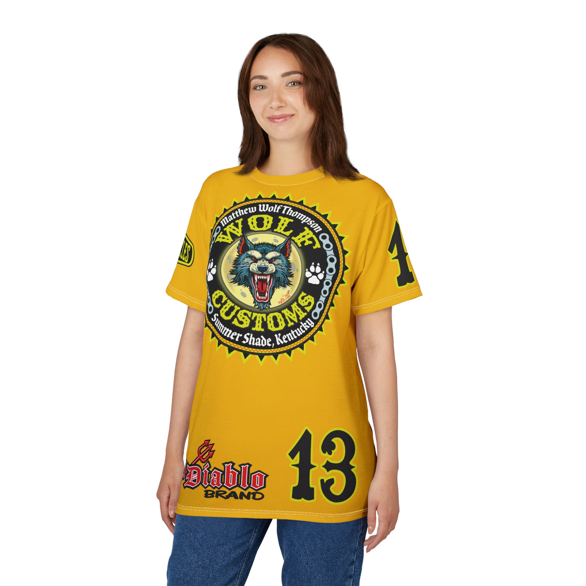MWT Wolf Customs '66 Graphic Super  Tee — Retro Motorcycle Club Shirt The Best Biker Riding Tee EVER !!!