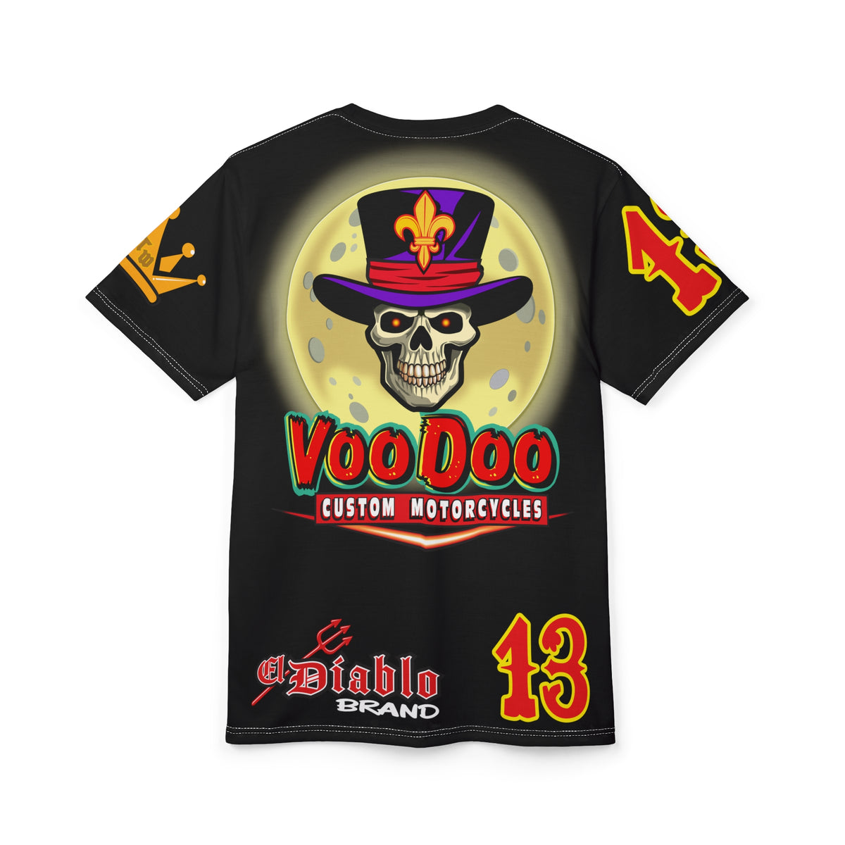 SRT VooDoo Custom Motorcycles Graphic Biker Tee - The Ultimate Riding Gear