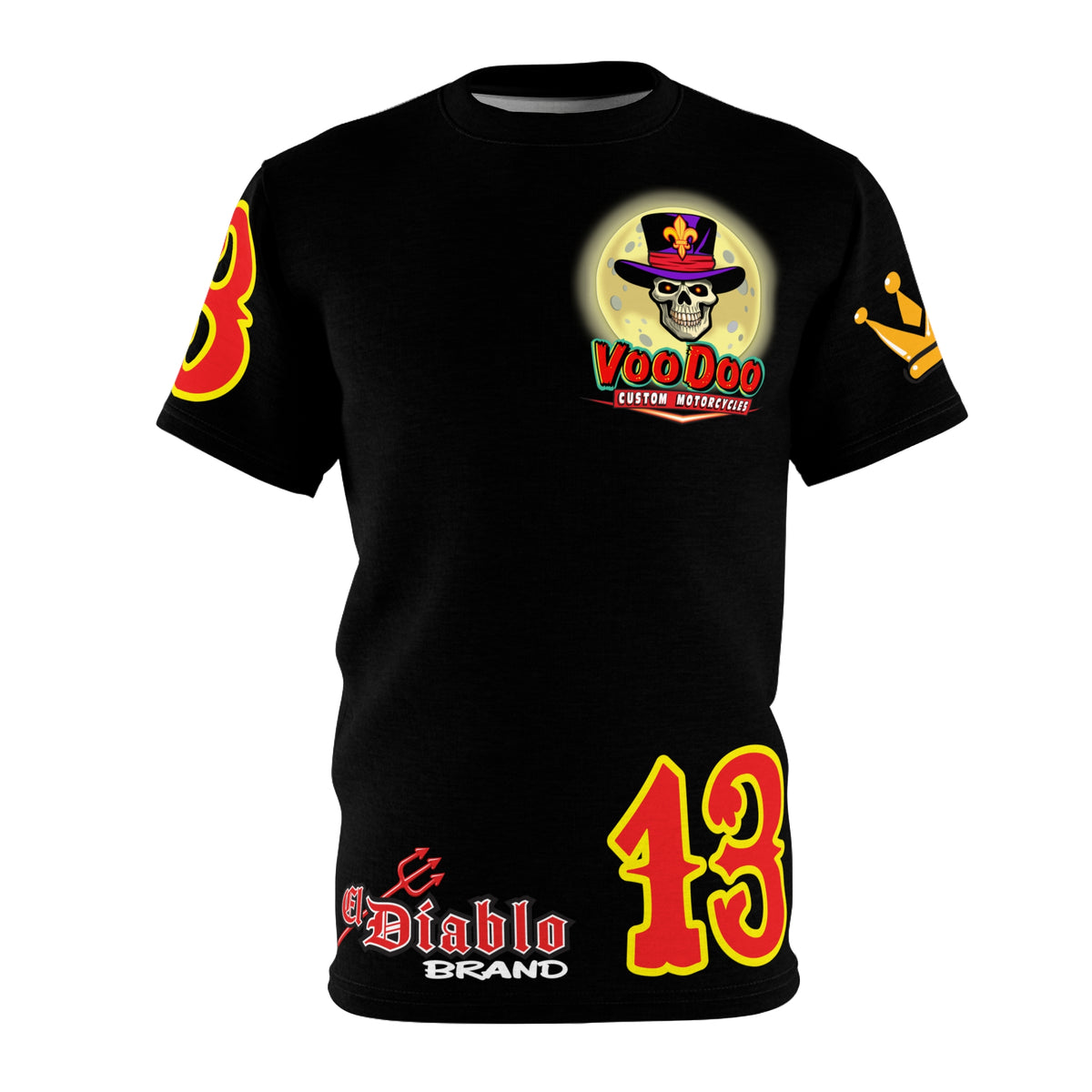 SRT VooDoo Custom Motorcycles Graphic Biker Tee - The Ultimate Riding Gear