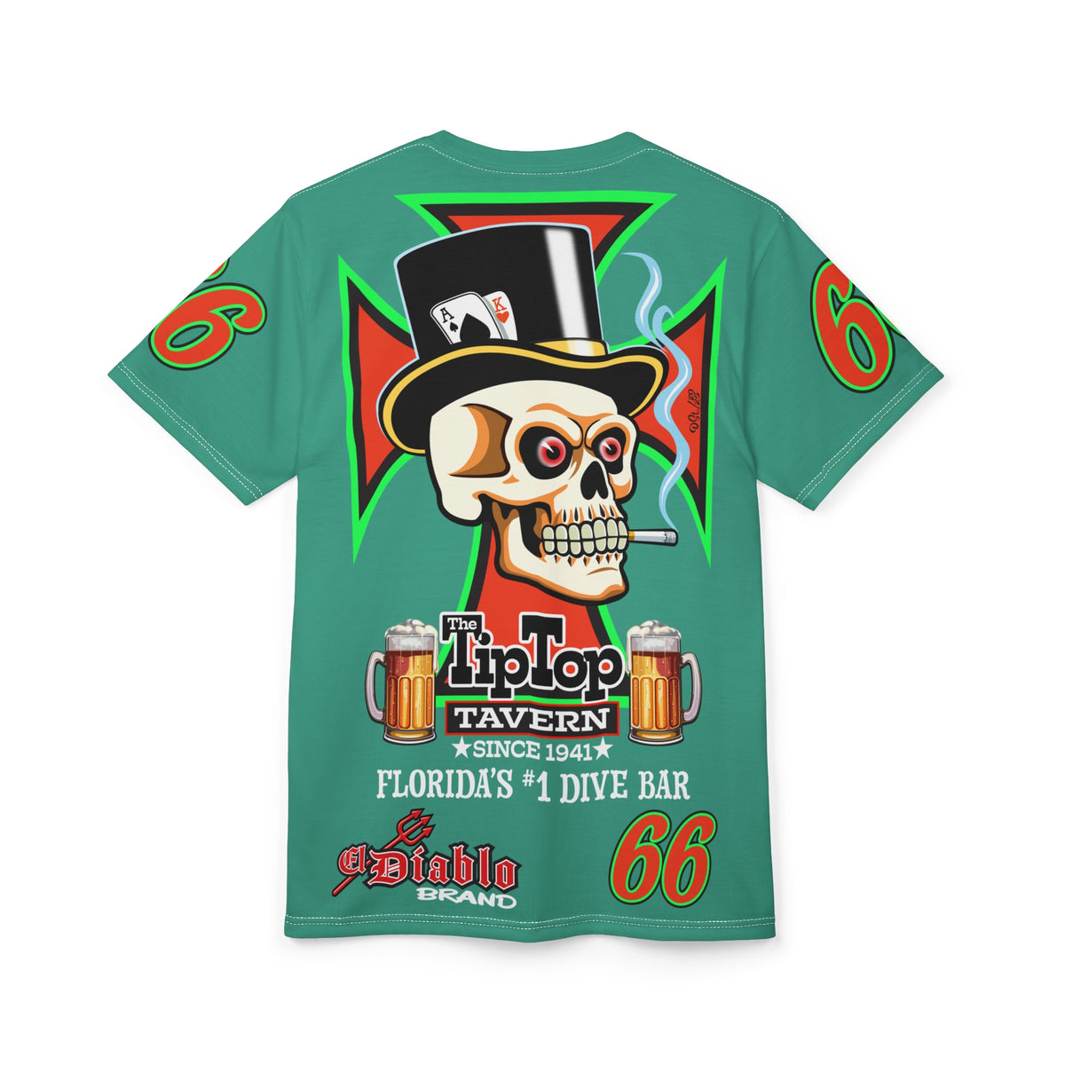 SRT Tip Top Tavern Dive Bar Super Riding Tee - America's Best Dive Bar, Bikes Beers Babes & Bros. - Biker Bar Tee