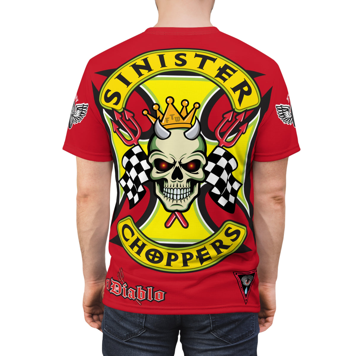 Sinister Choppers HiViz Super Tee - Custom Designed Motorcycle Riding Gear