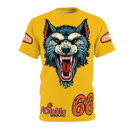 MWT Wolf Custom Motorcycles Super Tee — Viciously Cool High Performance Motorcycle Riding Shirt