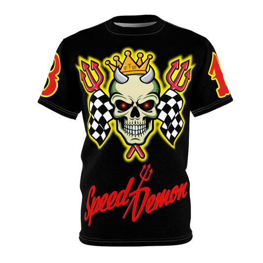 Speed Demon High Performance Unisex Super Tee - Edgy Racing Skull Design