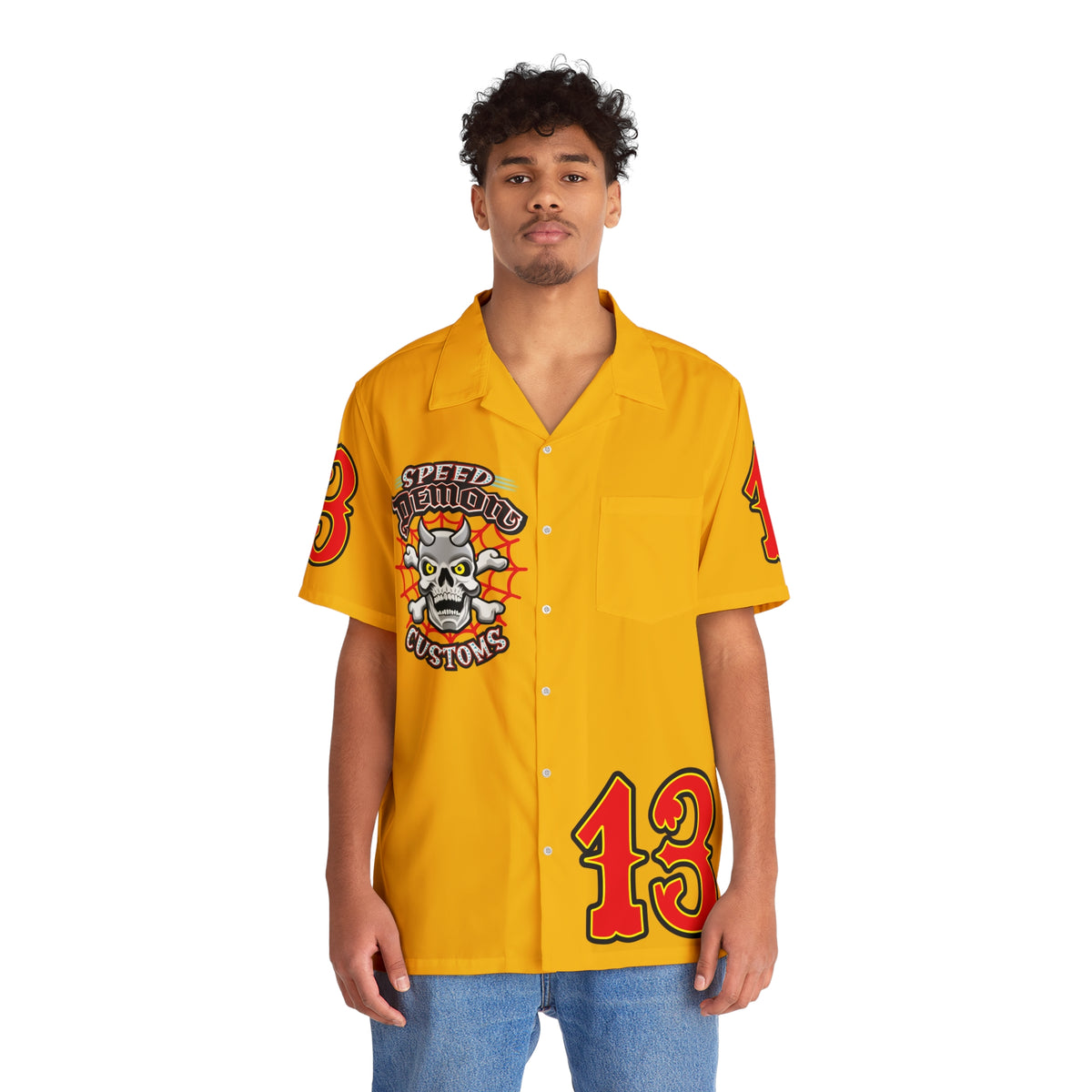 Big Bopper Men's Hawaiian Shirt - Loose, Comfortable Button Up Shirt for Easy Breezy Riding - Sizes to 5XL
